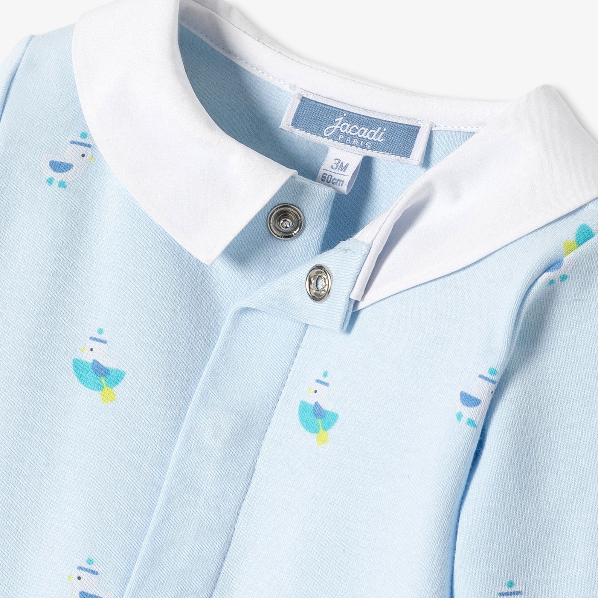 Pyjamas in Cotton Interlock Baby Boy - Blue/Multicolour