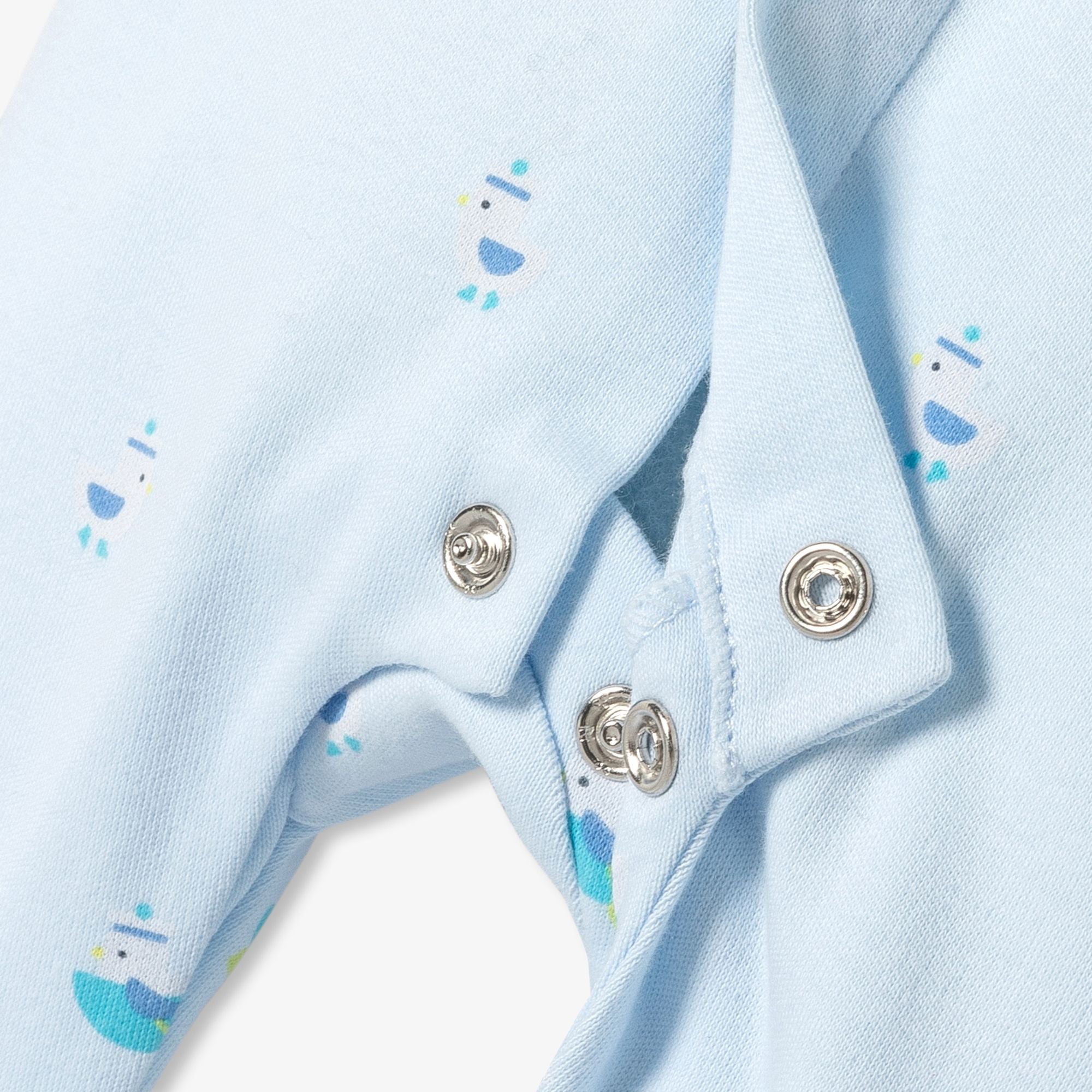 Pyjamas in Cotton Interlock Baby Boy - Blue/Multicolour