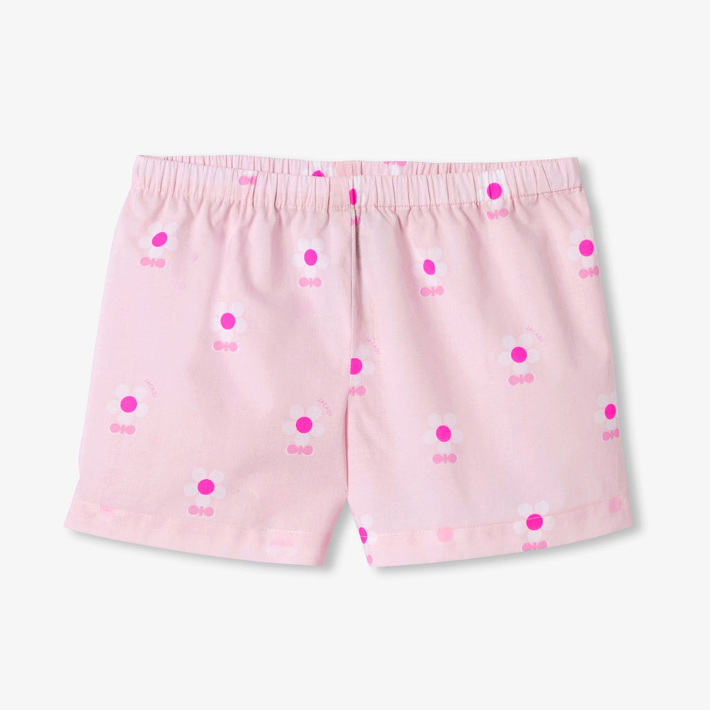 Girl poplin short pyjamas - Pink/White