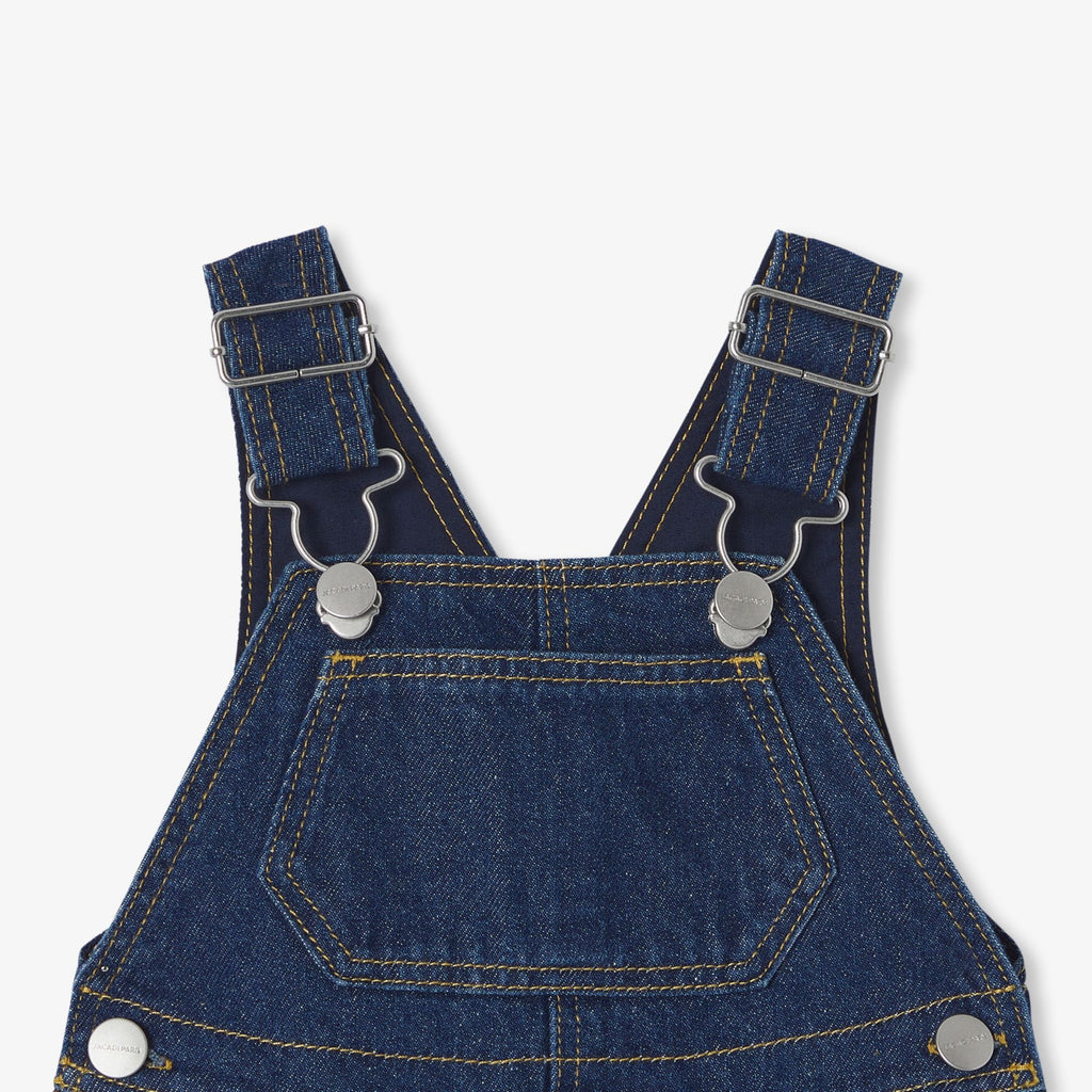 Short Dungarees in Jeans Baby Boy - Light Denim
