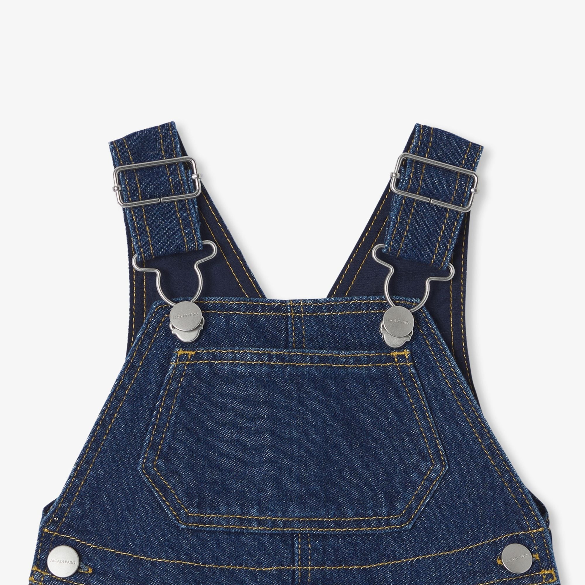 Short Dungarees in Jeans Baby Boy - Light Denim