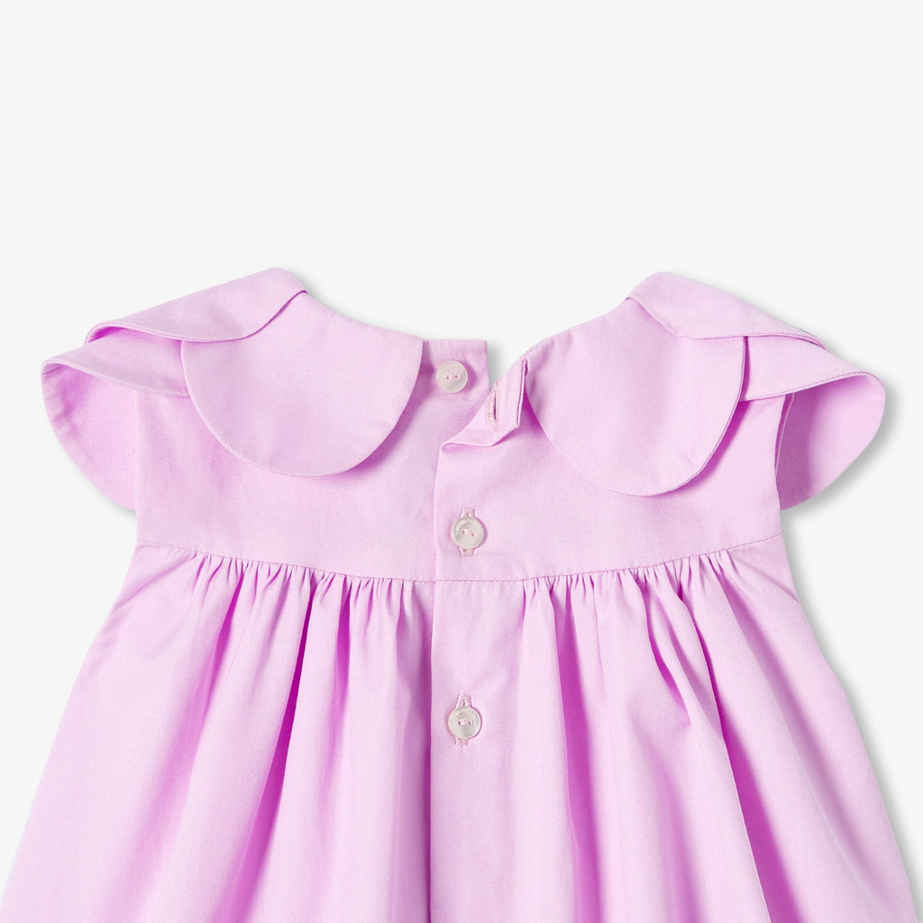 Baby girl poplin dress - Lilac