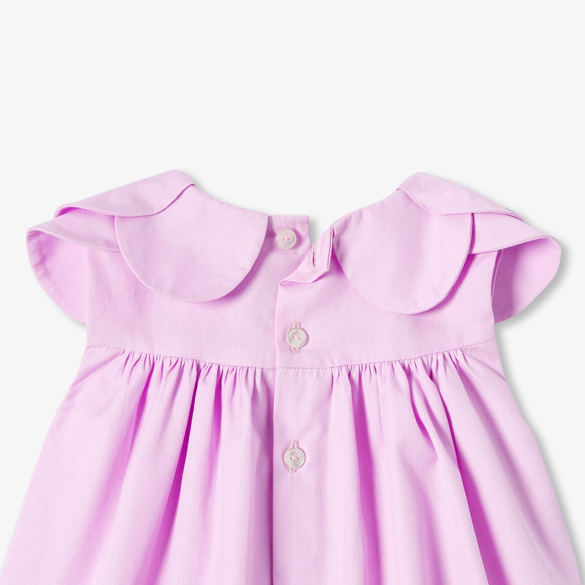 Baby girl poplin dress - Lilac