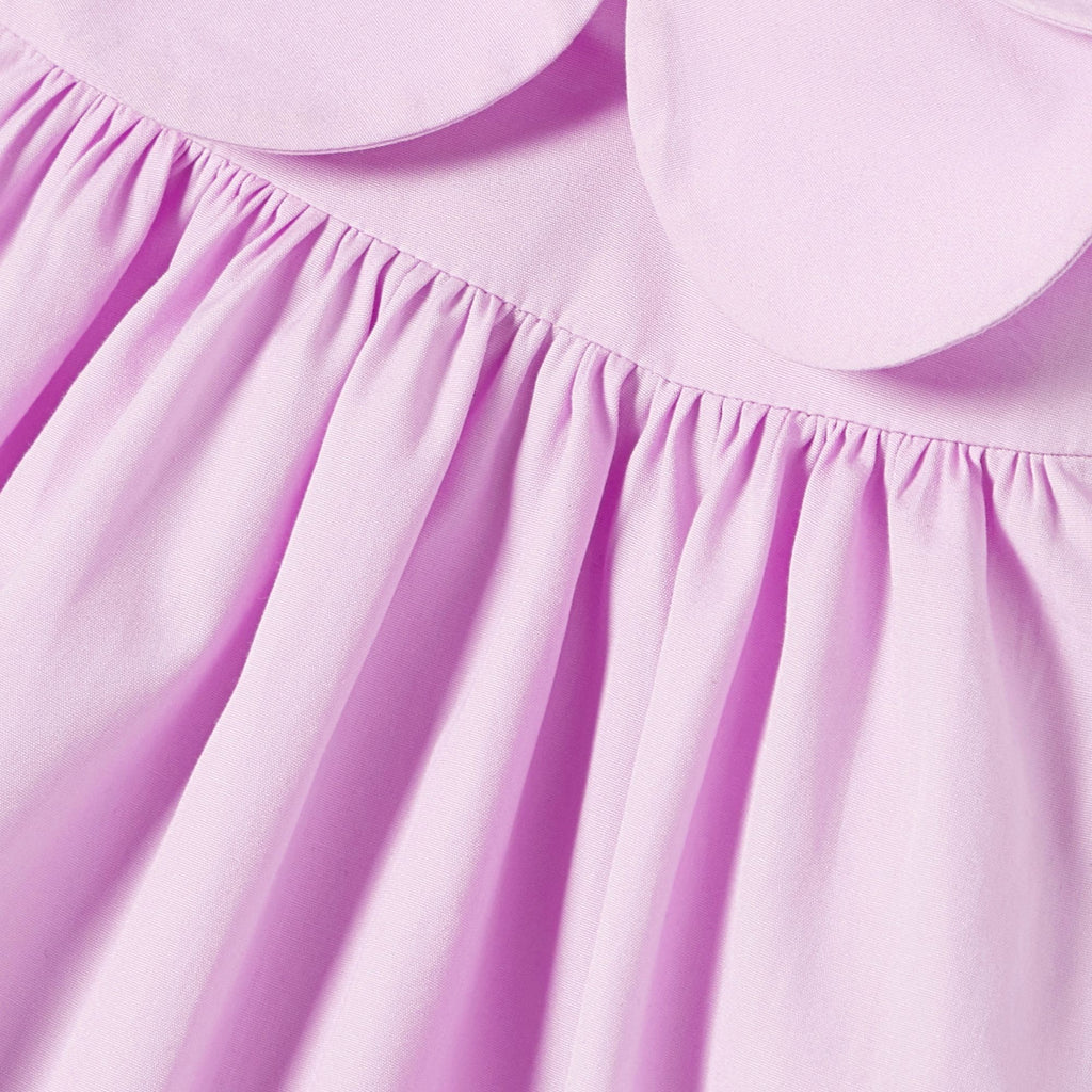 Baby girl poplin dress - Lilac