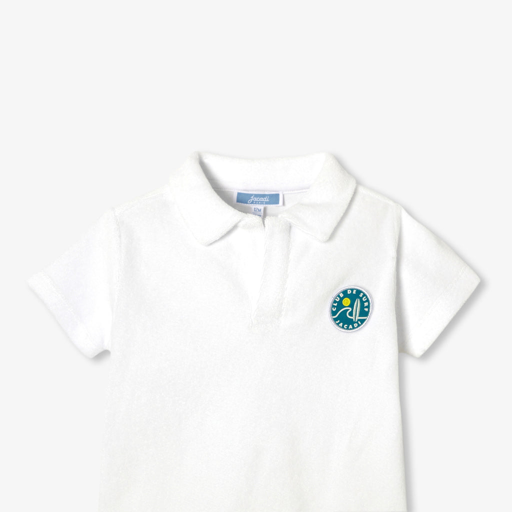 Baby boy terry cotton shorts set