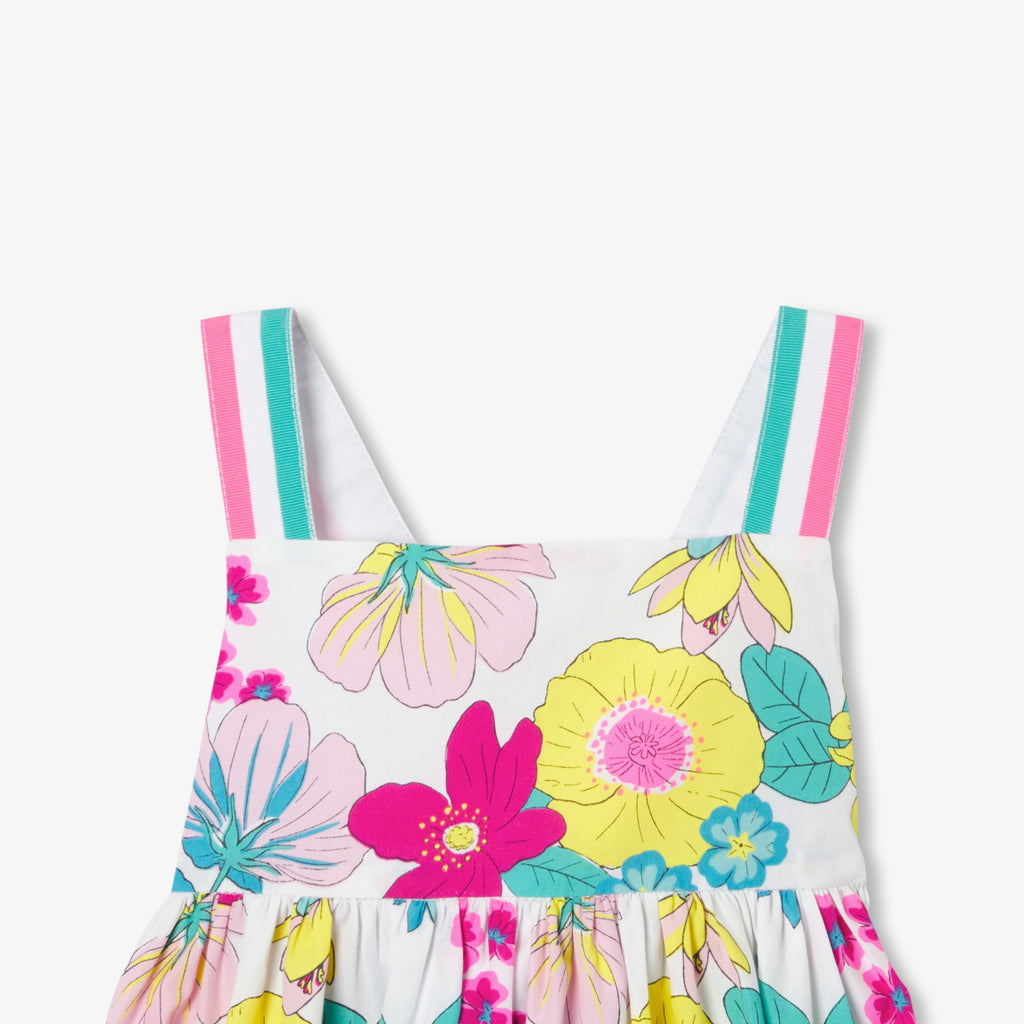Girl sleeveless poplin dress