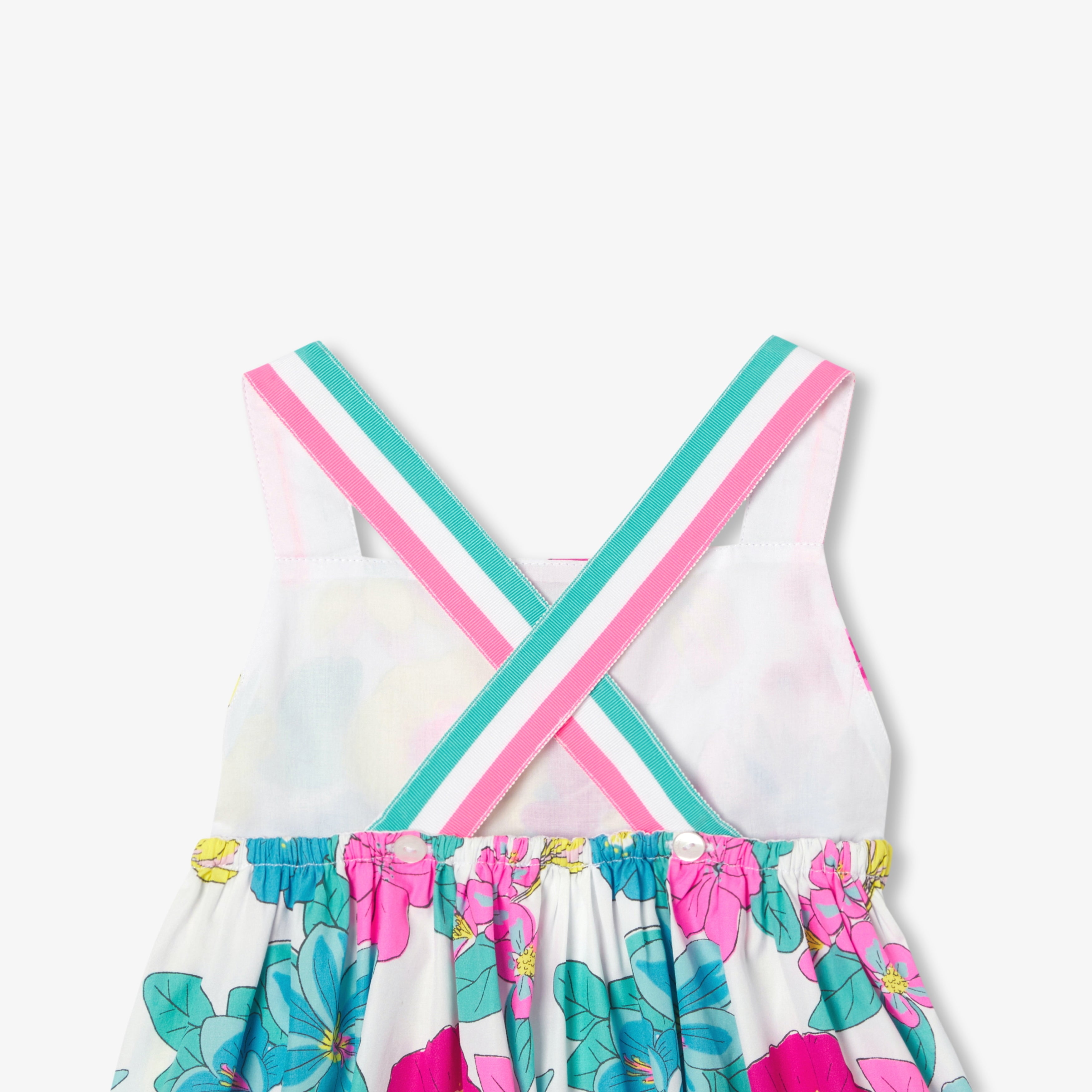 Girl sleeveless poplin dress