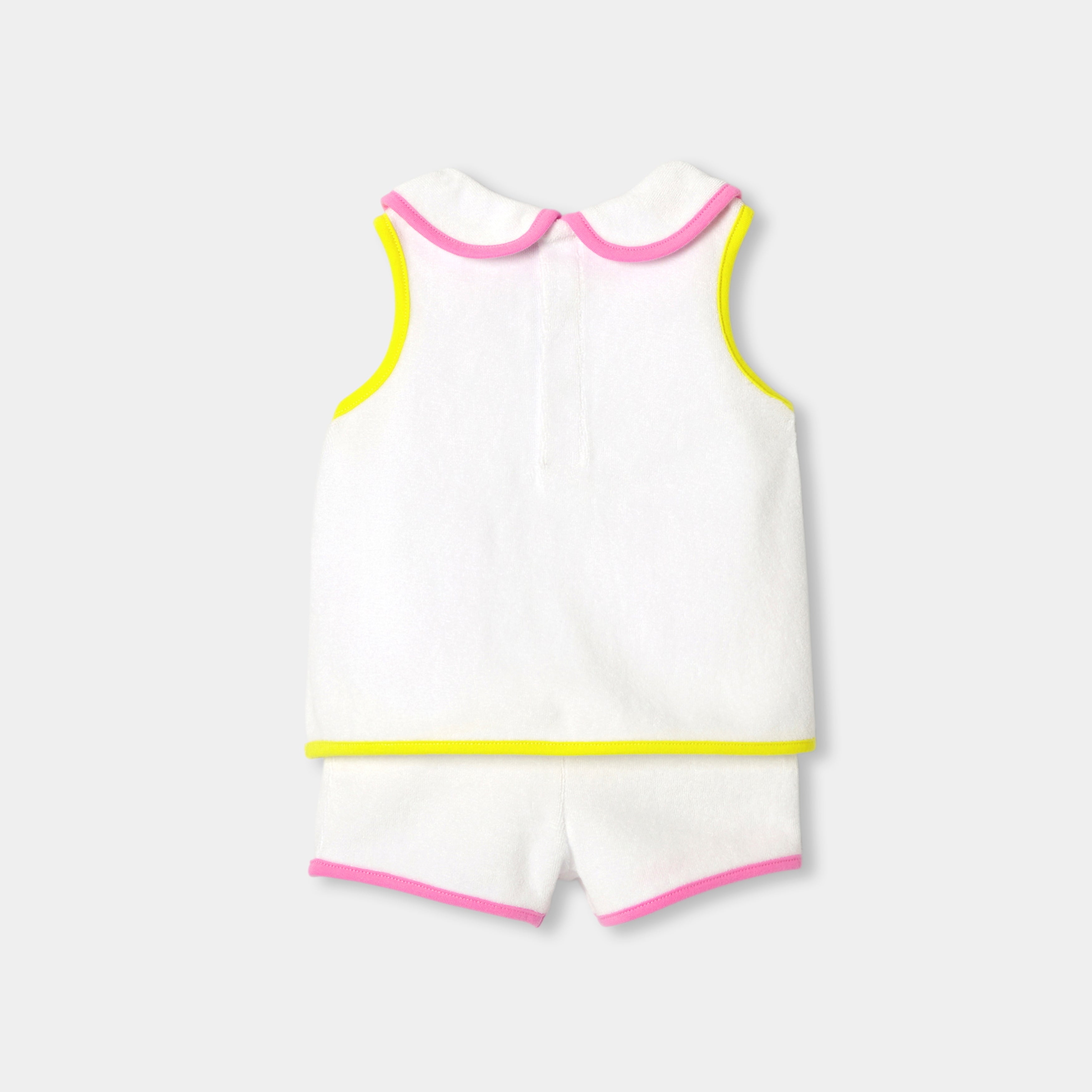 Baby girl terry cloth shorts set