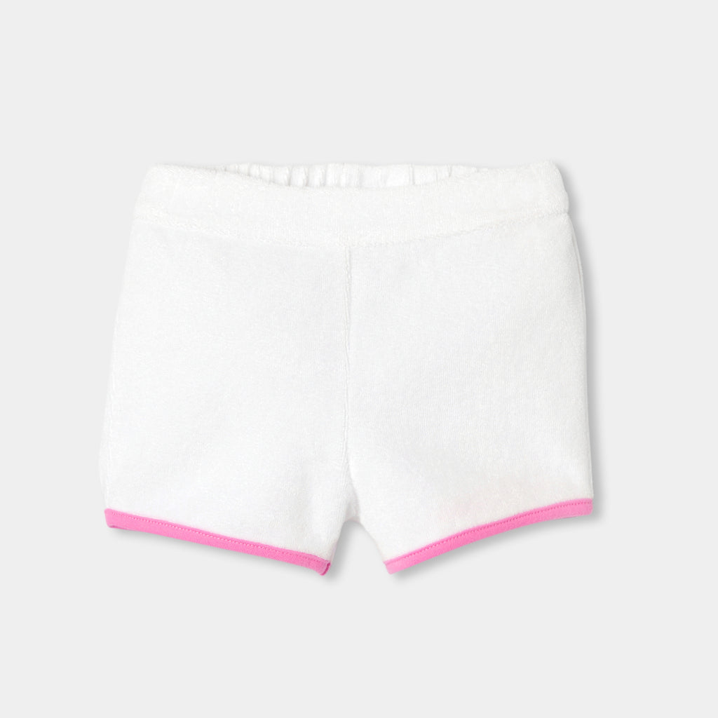 Baby girl terry cloth shorts set