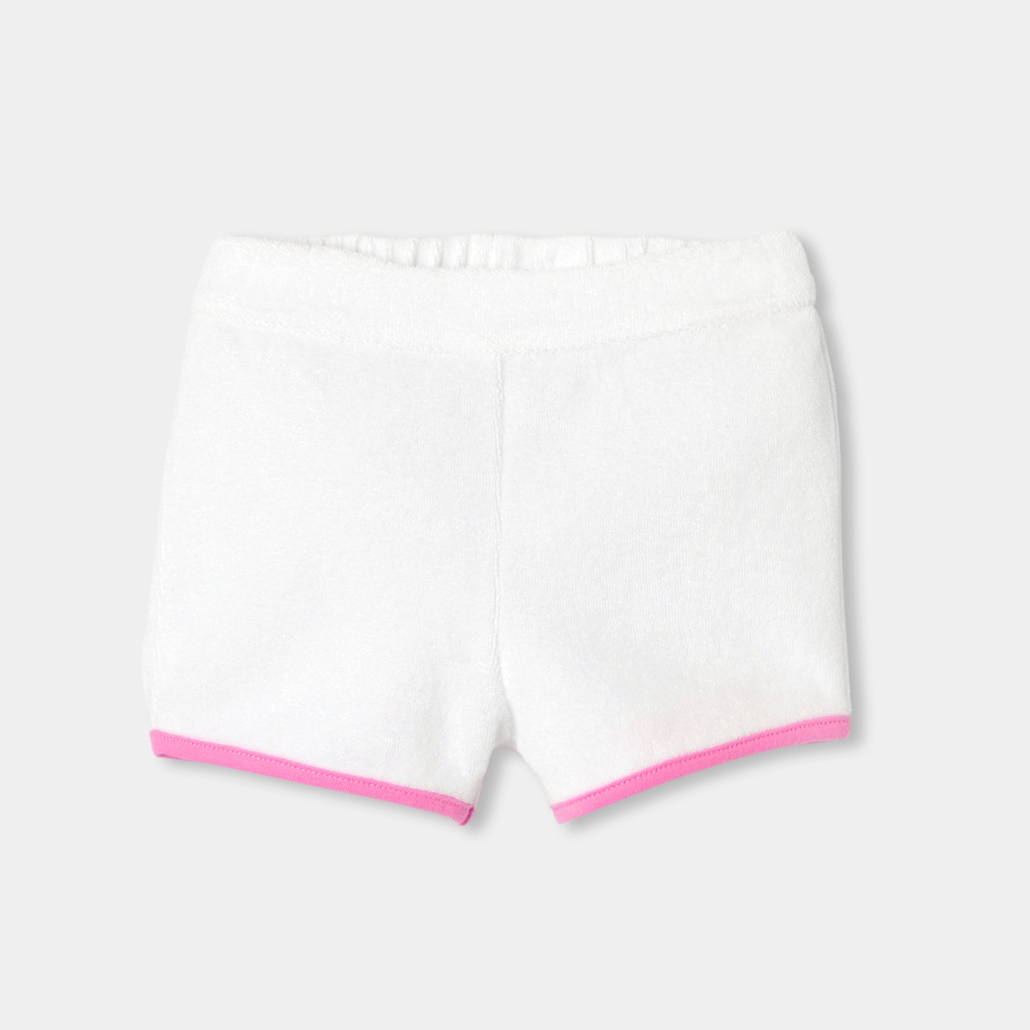 Baby girl terry cloth shorts set