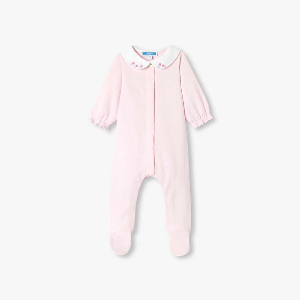 Baby girl pyjamas in interlock cotton