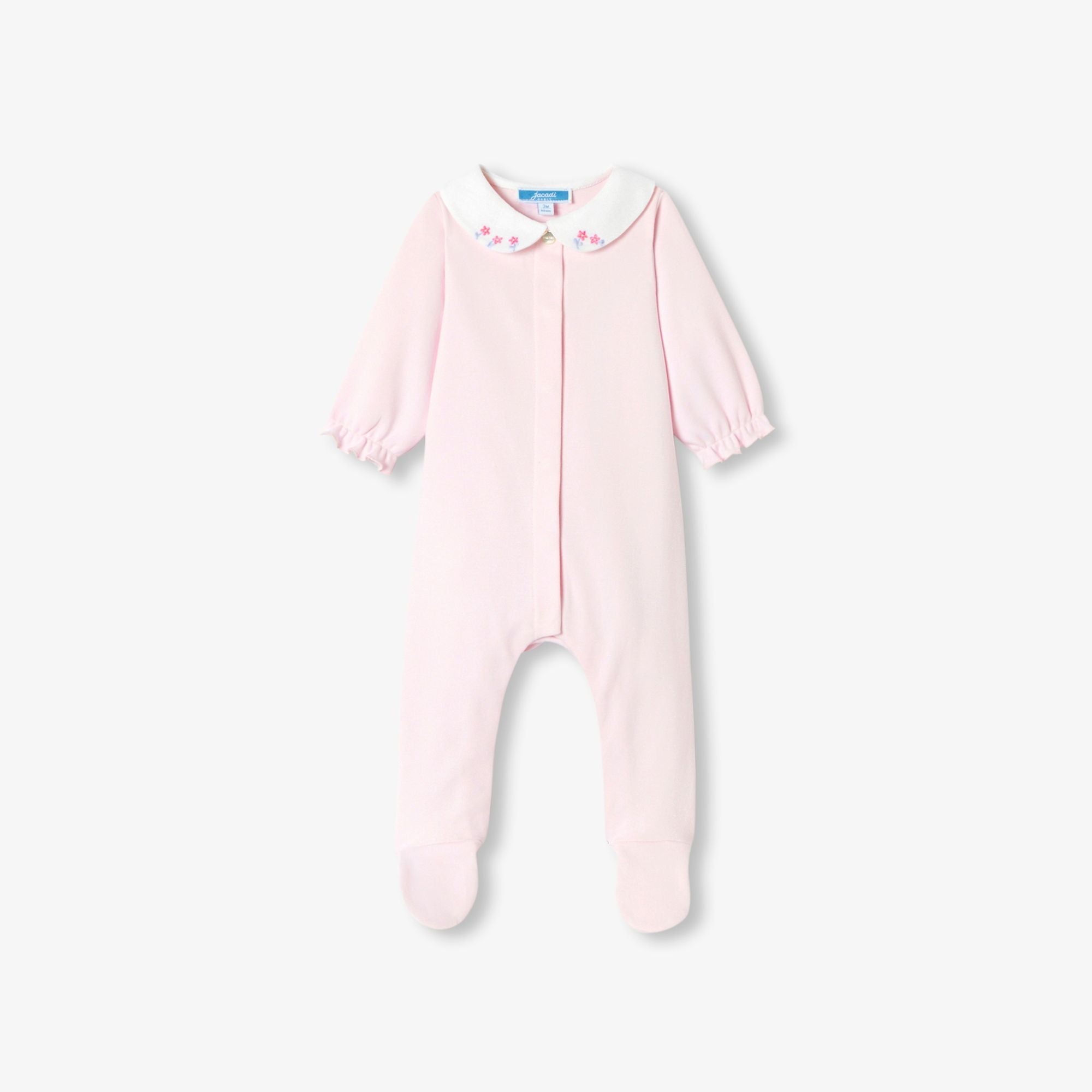 Baby girl pyjamas in interlock cotton