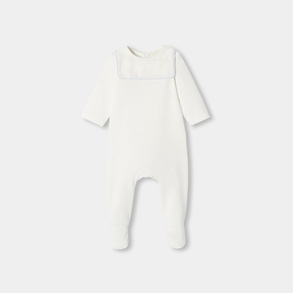 Baby boy cotton interlock pyjamas - Jacadi Sweet White