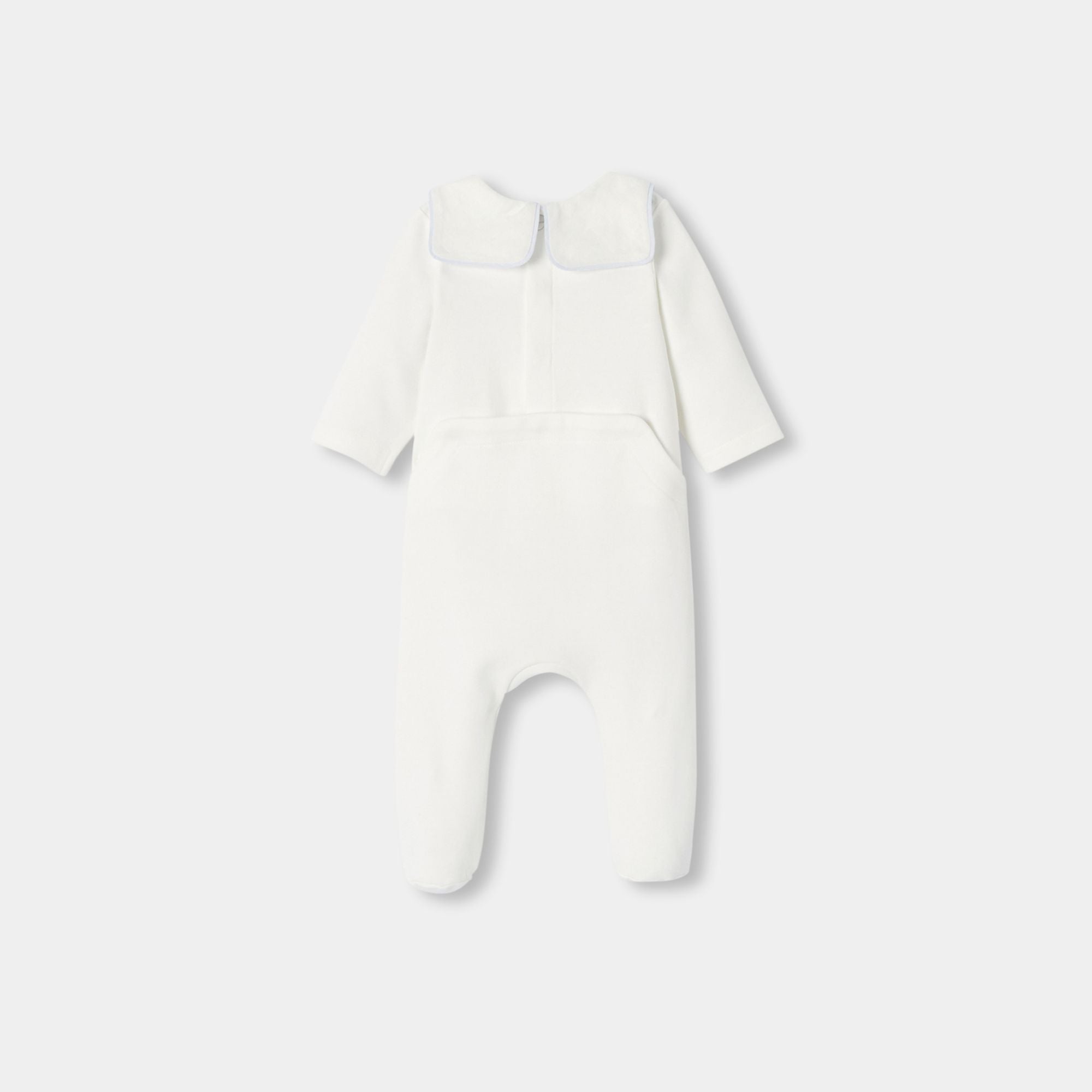 Baby boy cotton interlock pyjamas - Jacadi Sweet White