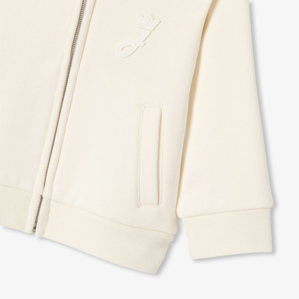 Baby boy zip-up sweatshirt top - Rope Beige