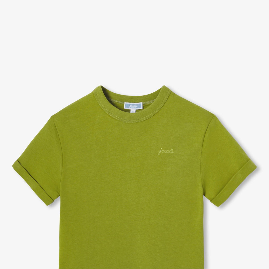 Girl boxy T-shirt - Meadow Green