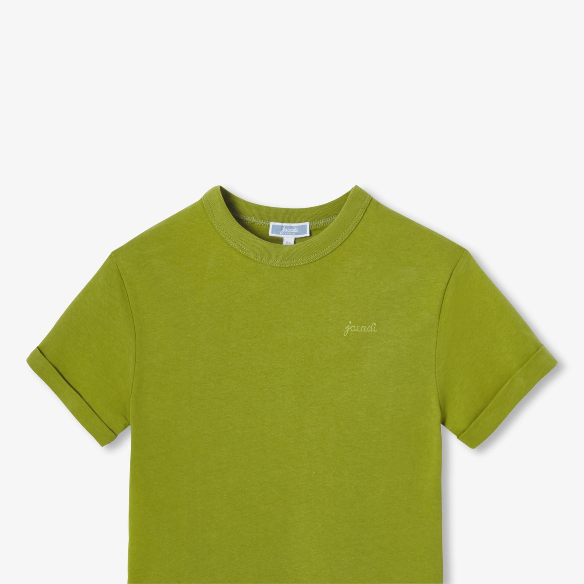Girl boxy T-shirt - Meadow Green