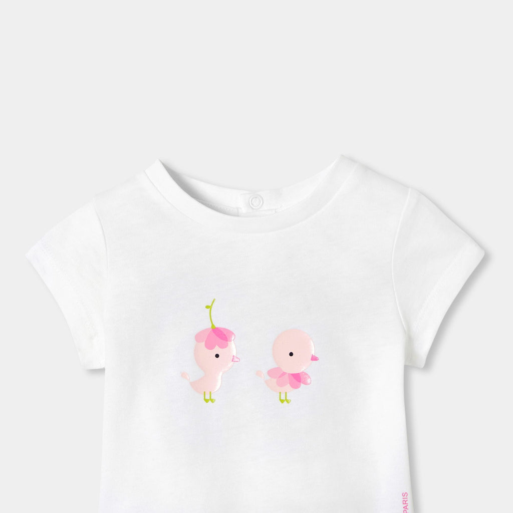 T-shirt Short-sleeved Baby Girl - Jacadi White