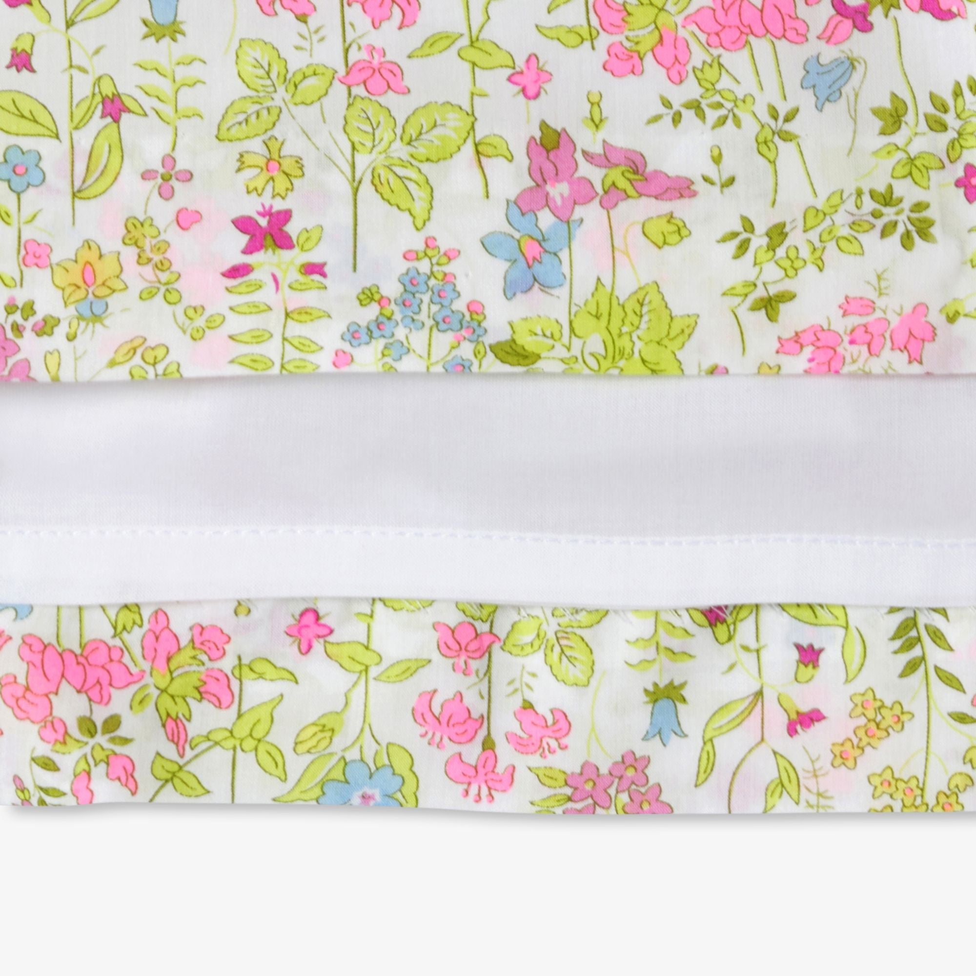 Dress Open Back in Liberty Fabric Girl - White/Multicolour