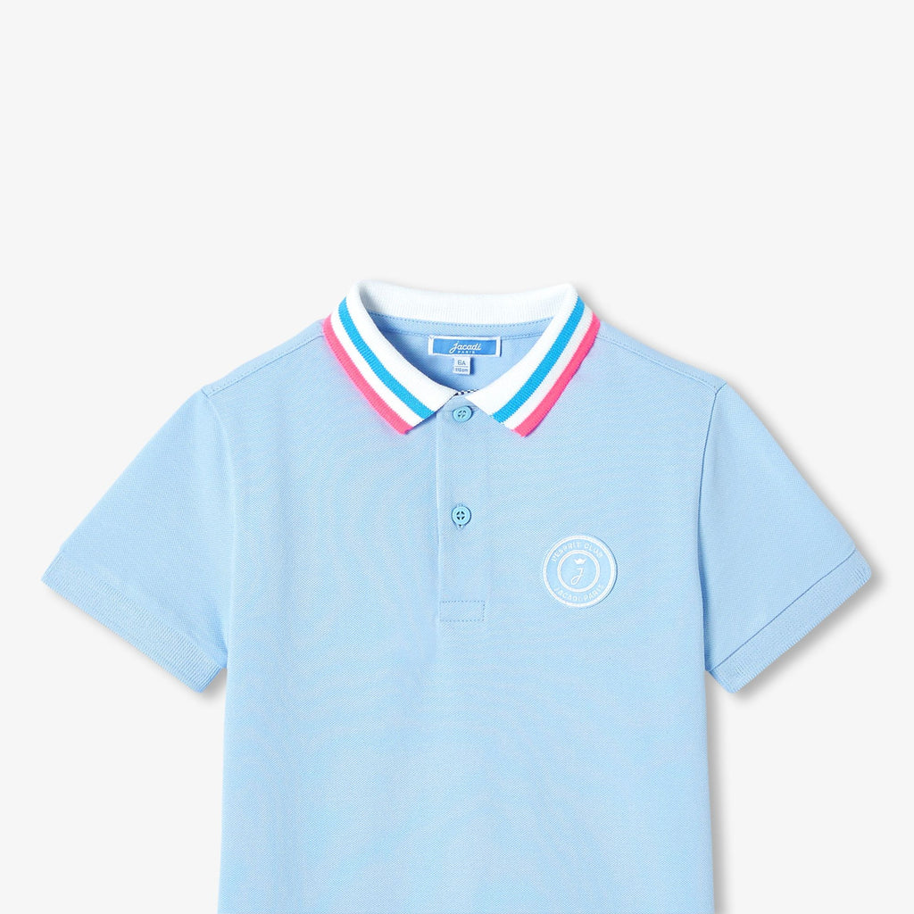 Boy mini piqué cotton polo shirt shirt