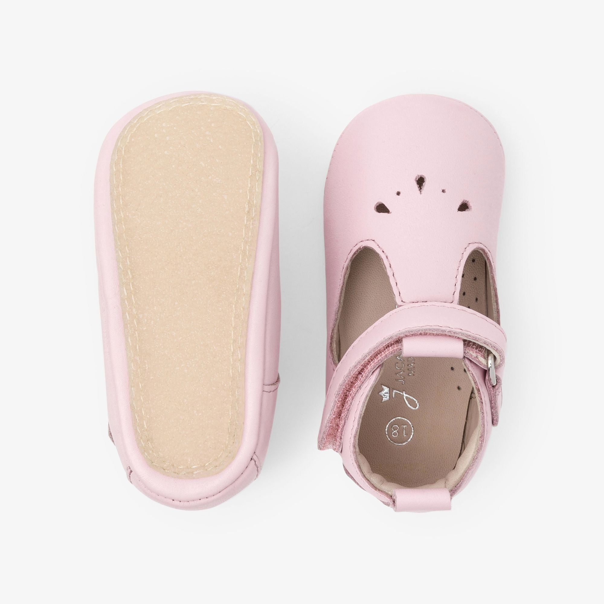 Baby Shoes Morbide With Cinturino a T Baby Girl - Pink