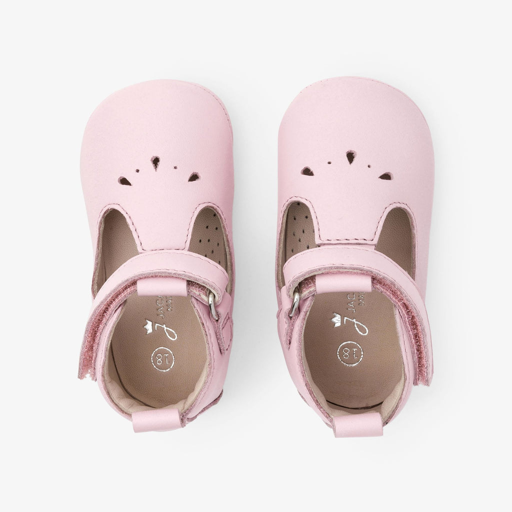 Baby Shoes Morbide With Cinturino a T Baby Girl - Pink