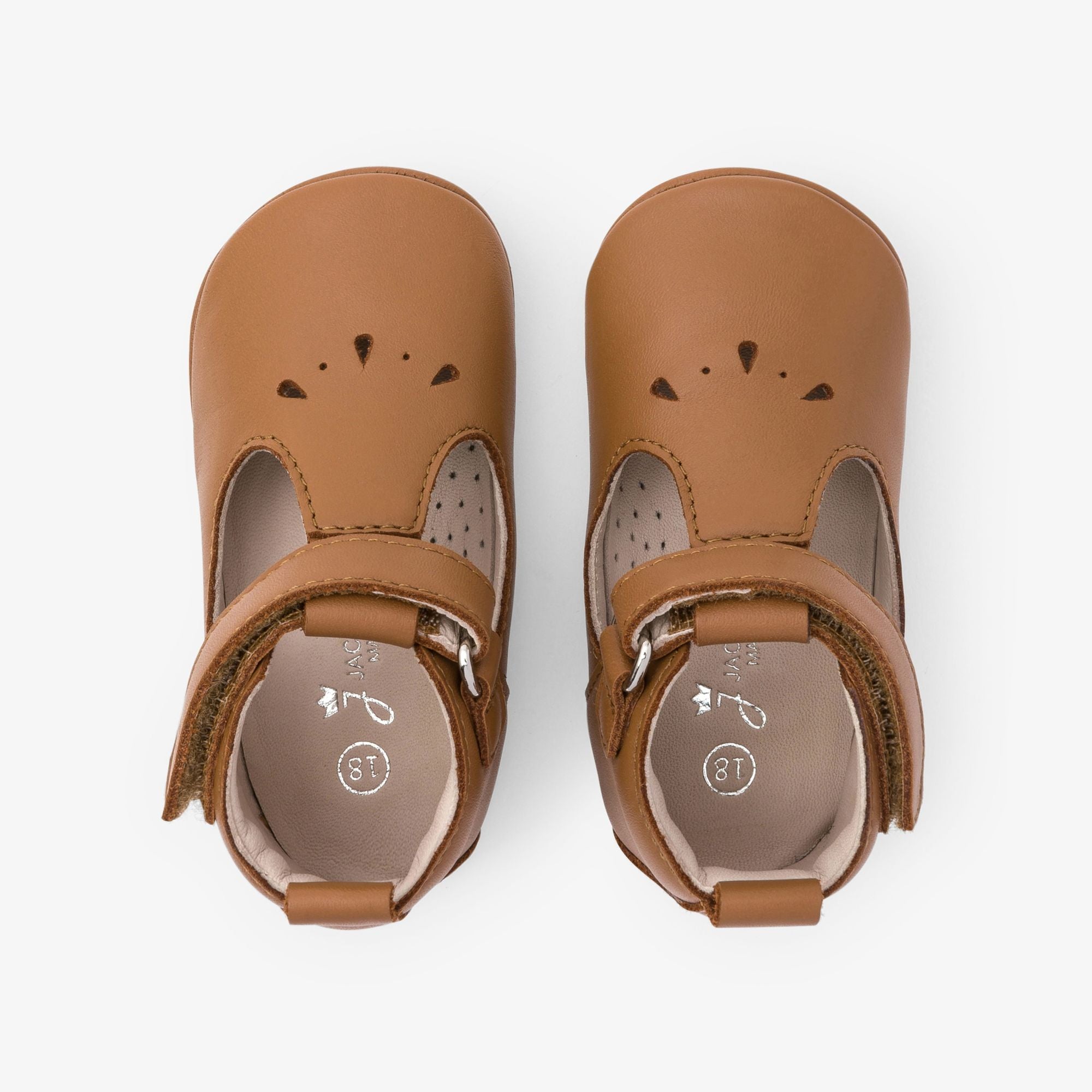 Baby Shoes Morbide With Cinturino a T Baby Boy - Naturale
