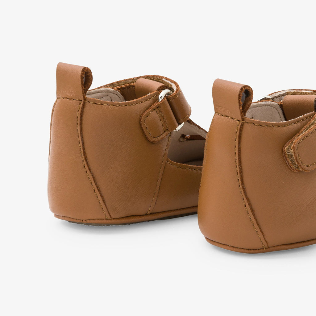 Baby Shoes Morbide With Cinturino a T Baby Boy - Naturale