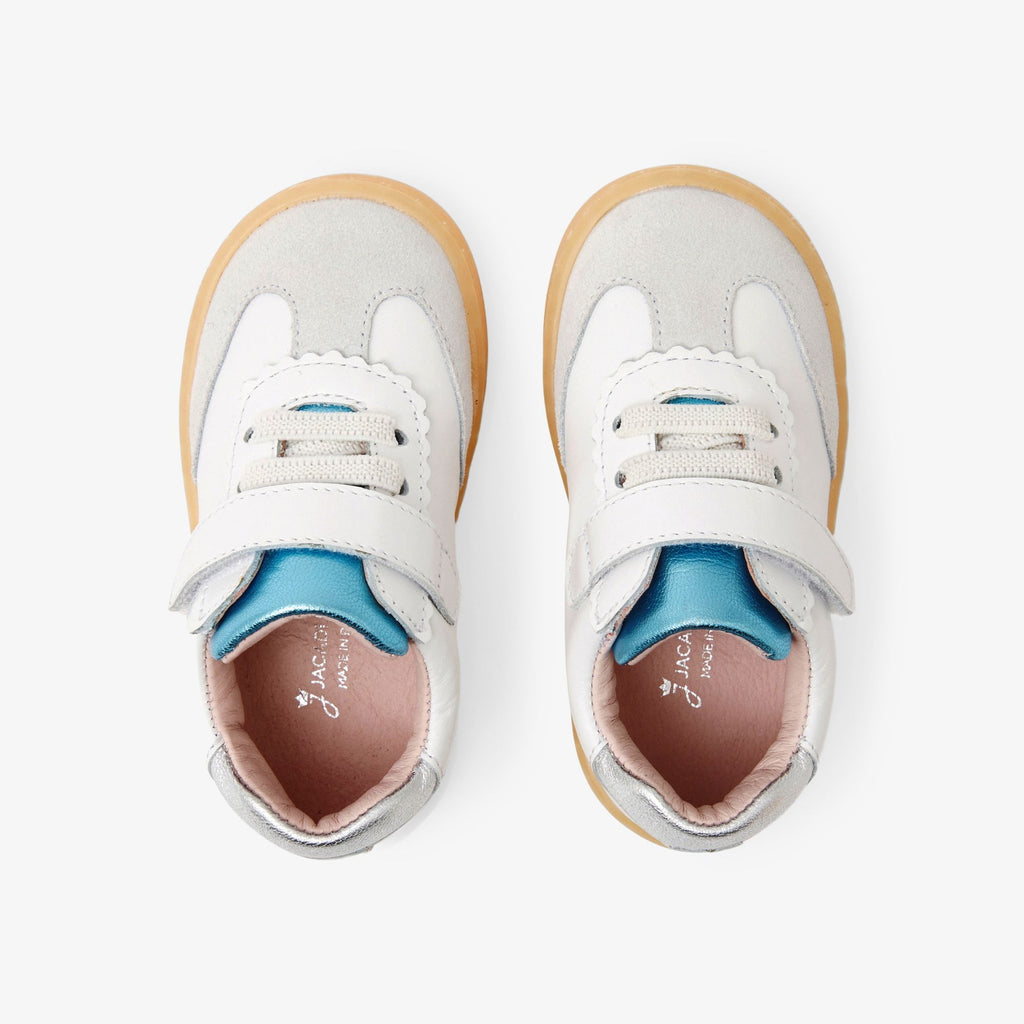 Sneakers Baby Girl in Leather - Bianco Jacadi