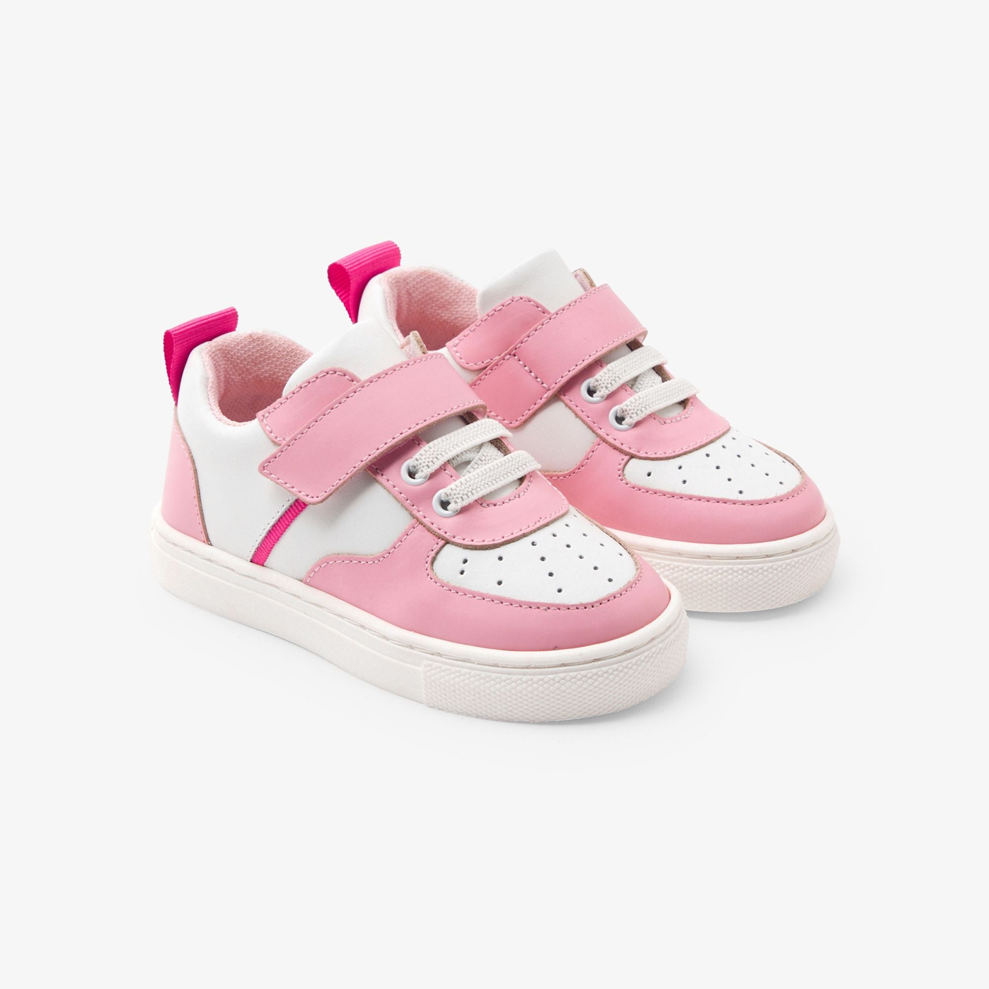 Sneakers Baby Girl in Leather - Pink