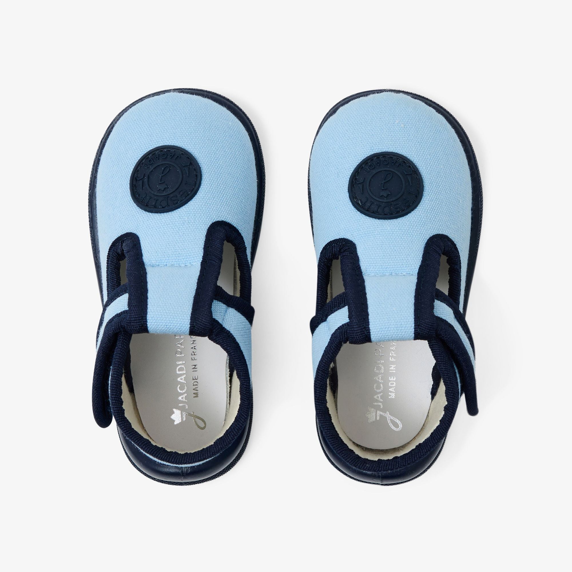 Baby boy cotton canvas shoes - Light Blue
