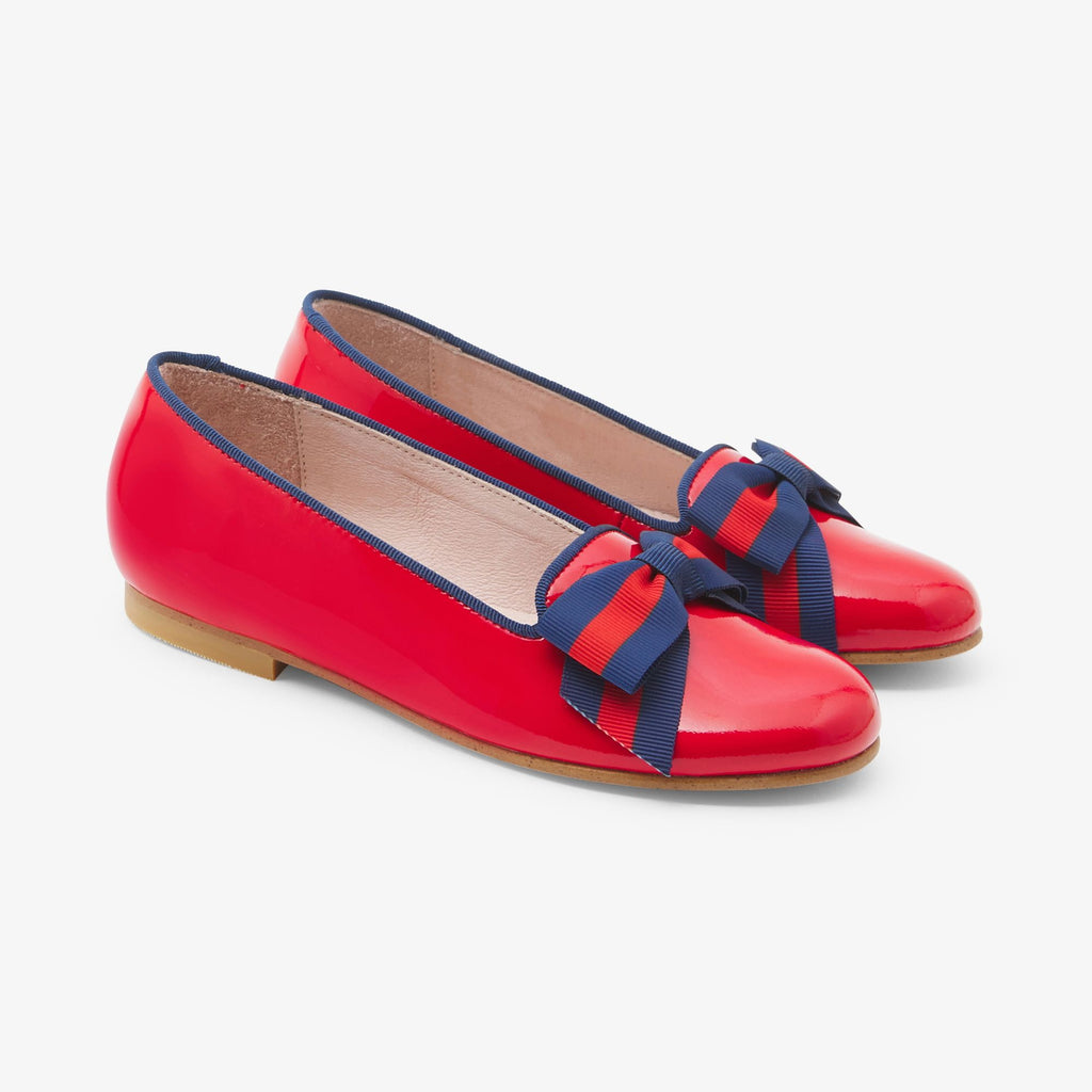 Ballerina Flats Baby Girl in Patent Leather - Rosso Jacadi