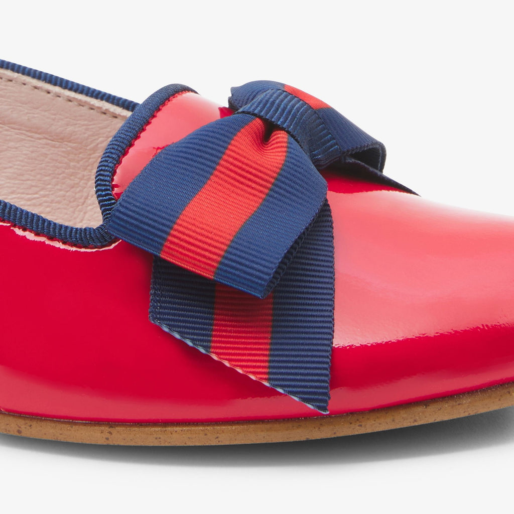 Ballerina Flats Baby Girl in Patent Leather - Rosso Jacadi