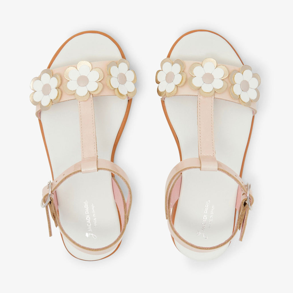 Patent Leather Sandals Girl - White/Multicolour