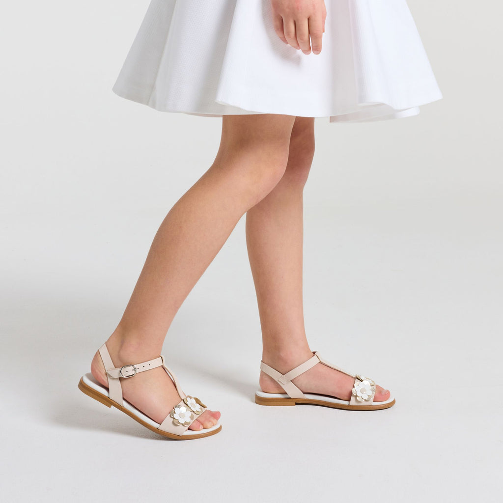 Patent Leather Sandals Girl - White/Multicolour