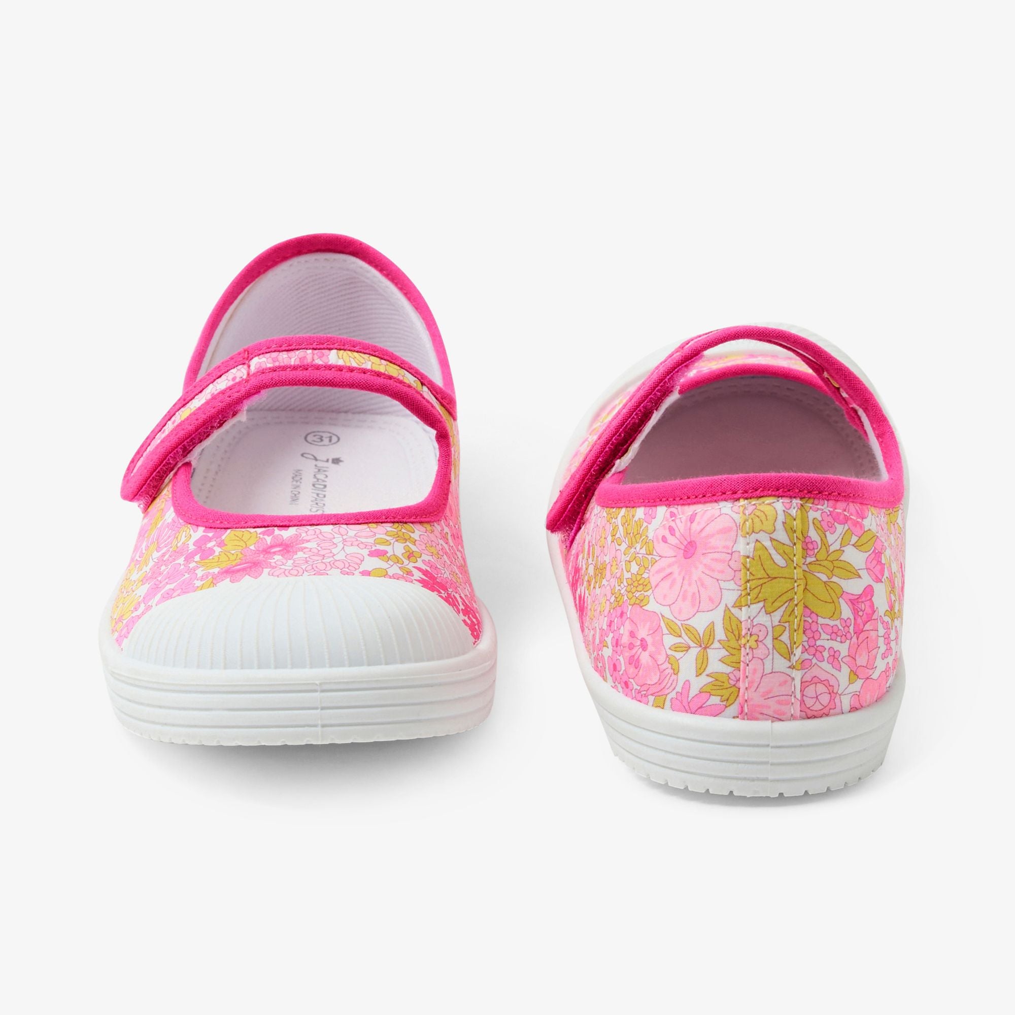 Baby girl Liberty fabric shoes - Fuchsia