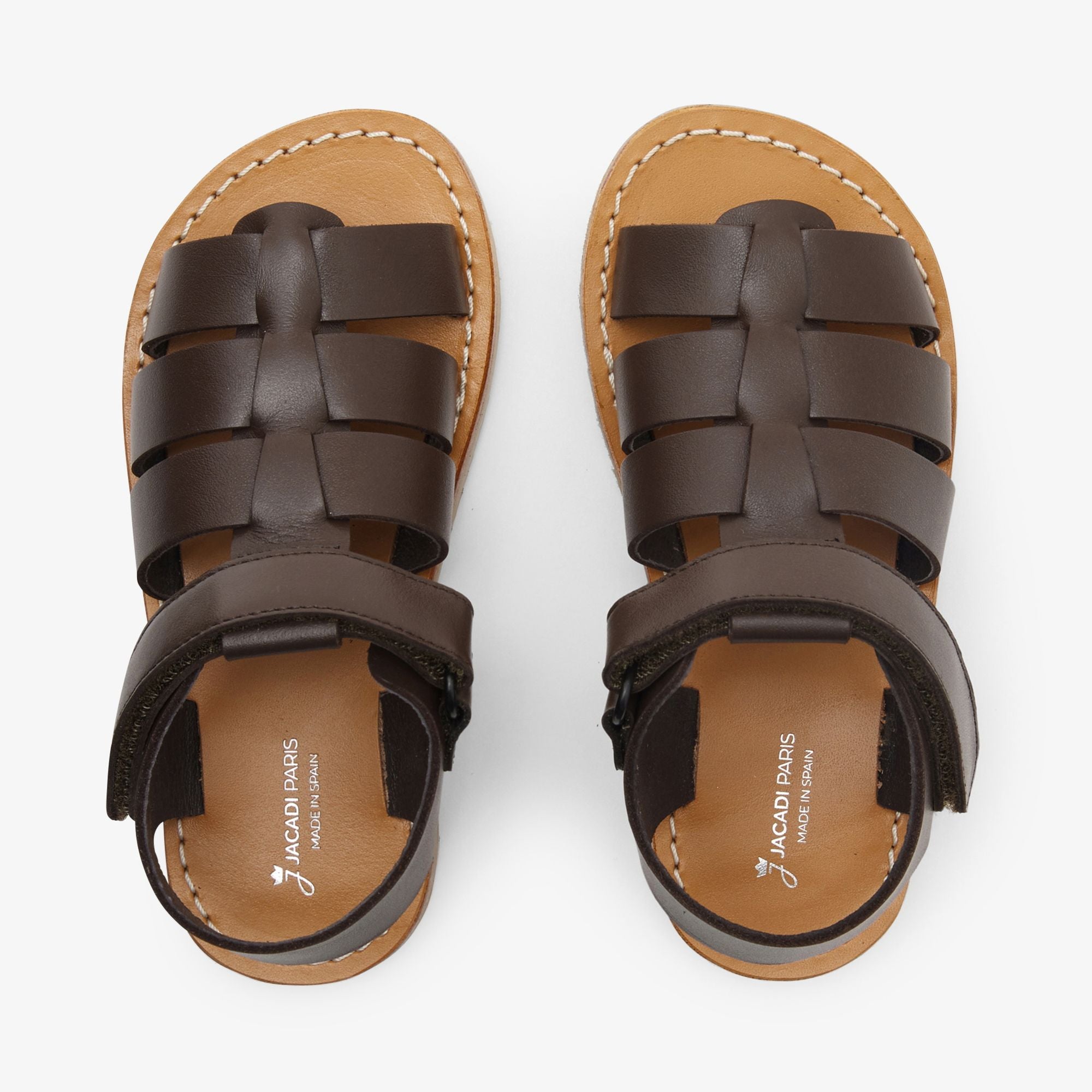 Leather Sandals Boy - Marrone