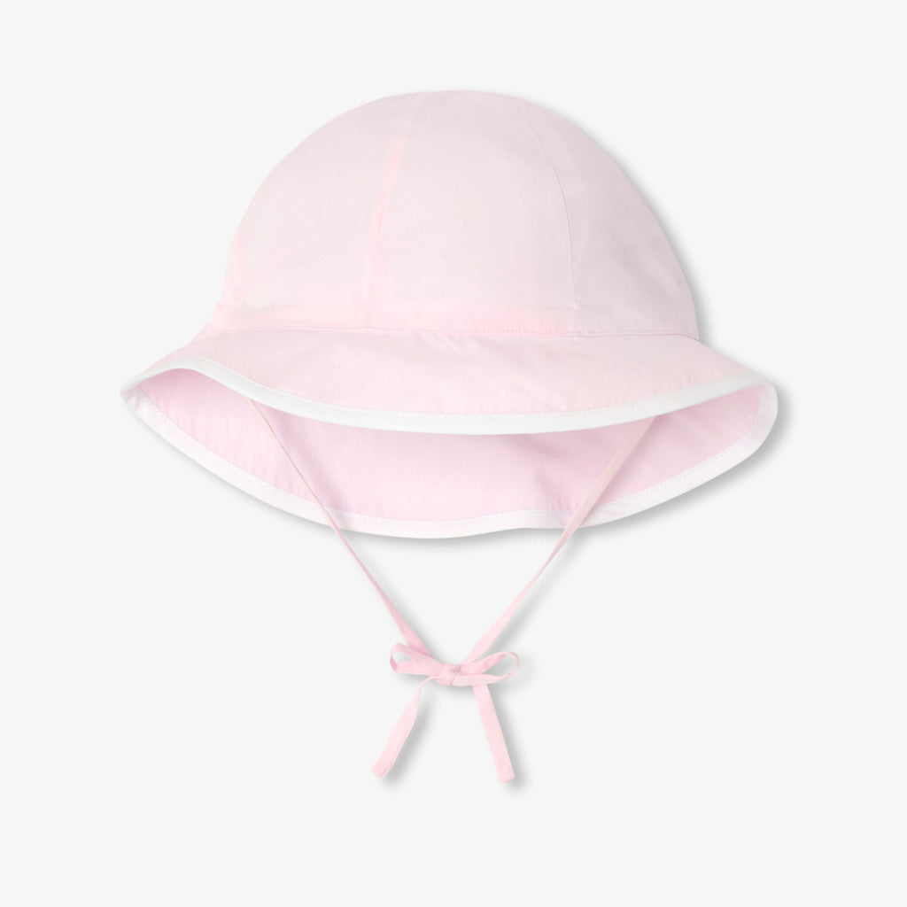 Hat in Cotton Baby Girl - Pink/White