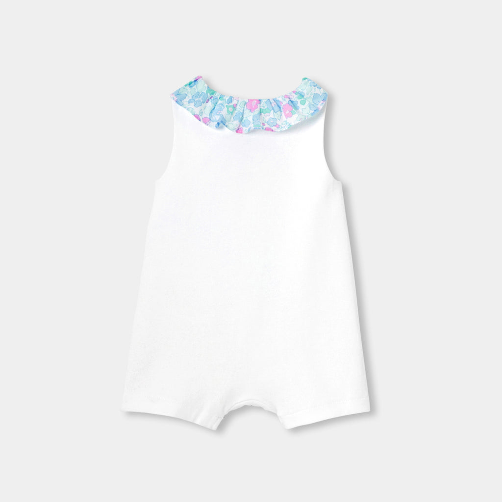 Baby girl interlock cotton romper