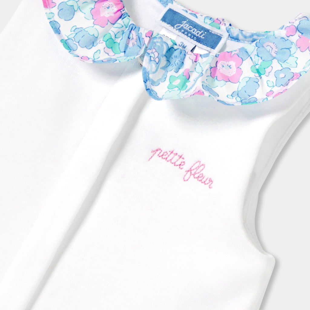 Baby girl interlock cotton romper