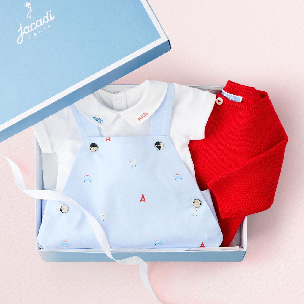 JC-NB083 - Jacadi Baby boy short overalls