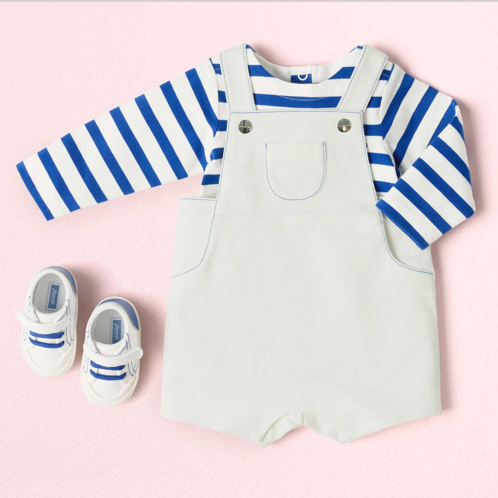 JC-NB081 - Jacadi Newborn soft denim overalls