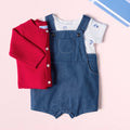 JC-NB070 - Jacadi Newborn garter-stitch cotton cardigan
